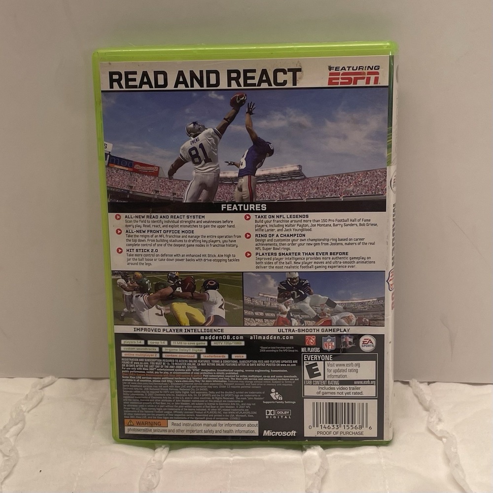 EA Sports Madden‎ 08 Football Xbox360 - Picture 2 of 4